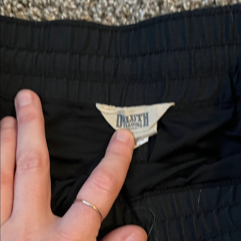 Duluth Trading Co Black Elastic Waist Layered Active Skort with Built-In Liner - Picture 2 of 4